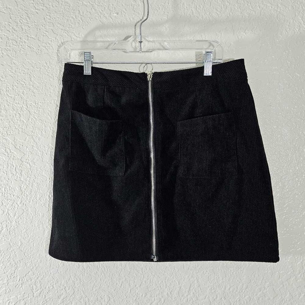 Shein Black Cordory Skirt
